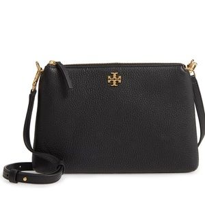 Tory Burch Kira Pebbled Leather Wallet Crossbody Bag